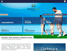 Tablet Screenshot of espacohausimoveis.com.br